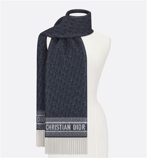 dior 540 bleu marine|Christian Dior Cashmere Oblique Scarf Marine Bleu 540 Made In .